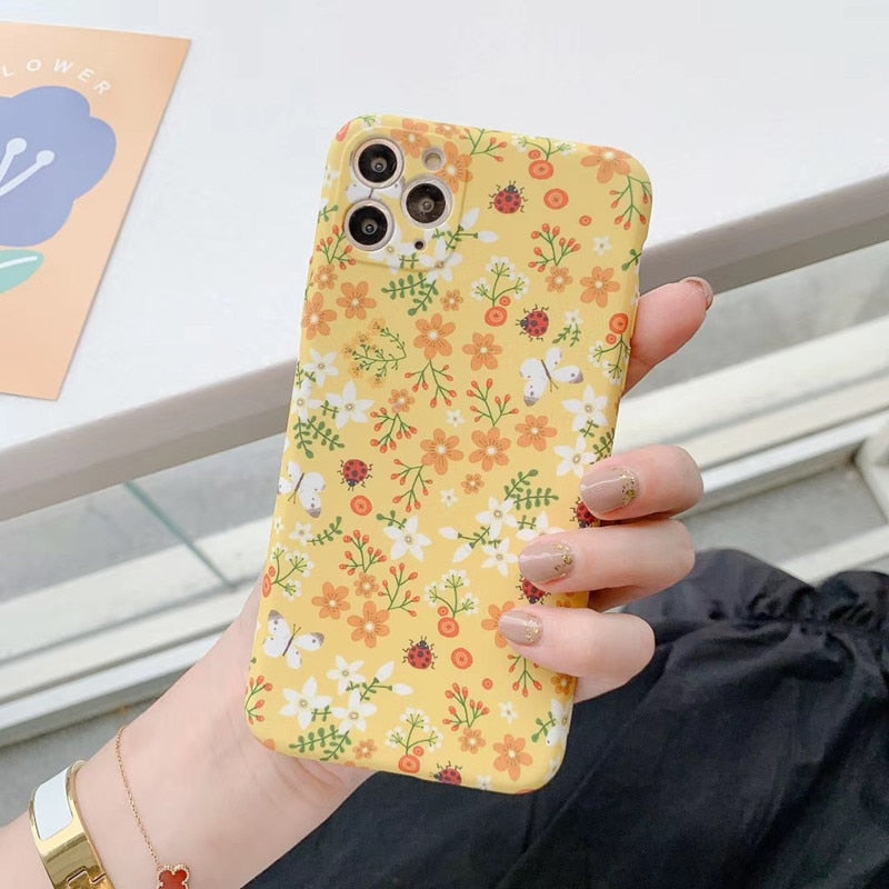 Women's Floral Printed Phone Case for iPhone