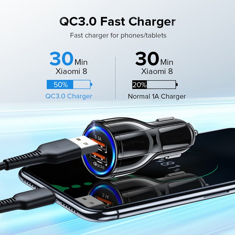 Universal Car Charger with Dual USB