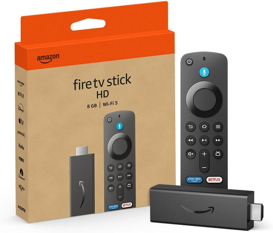 Fire TV Stick HD (Latest Version) with Free Live TV, Alexa Voice Remote, Smart Home Integration, and HD Streaming