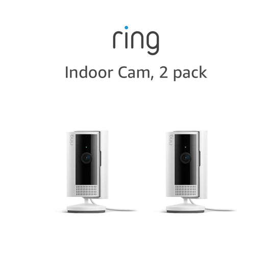 Indoor Cam (2Nd Gen) | Latest Generation, 2023 Release | 1080P HD Video & Color Night Vision, Two-Way Talk, and Manual Audio & Video Privacy Cover | 2-Pack, White