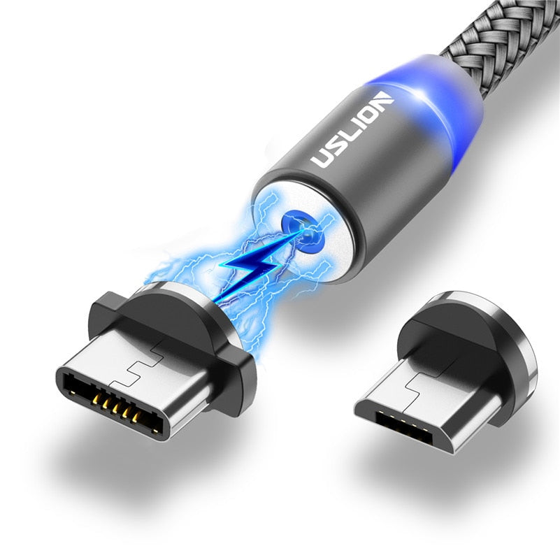 Magnetic USB Fast Charging Micro / Type C Cable